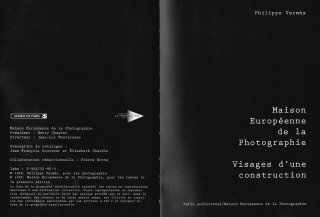 Visages d'une contruction, page de garde
